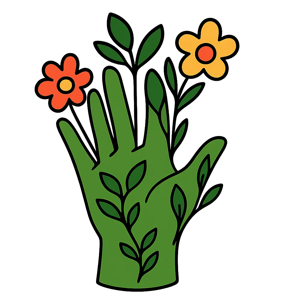Illustration de l'expression « Avoir la main verte »